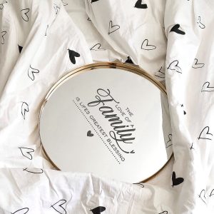 آینه گرد لبه دار